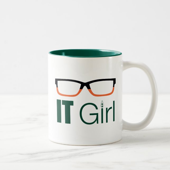 Arrow | IT Girl Glasses Graphic Two-Tone Coffee Mug (Right)