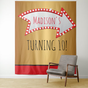 ARROW MOVIE MARQUEE CIRCUS Photo-Op BACKDROP Tapestry