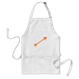 Arrow Orange 35deg The MUSEUM Zazzle Gifts Standard Apron
