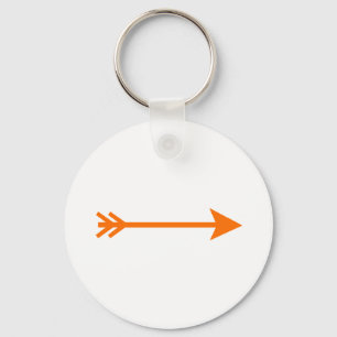 Arrow Orange Straight The MUSEUM Zazzle Gifts Keychain