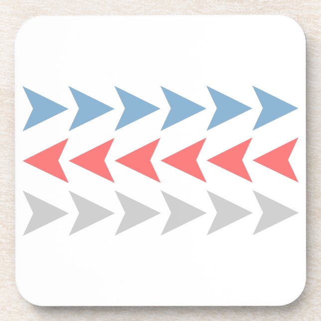 Arrow Pattern Coaster (Front)