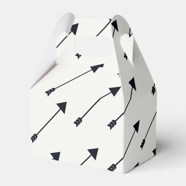 Arrow Pattern Favor Box (Front Side)