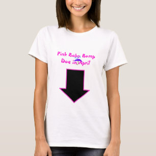 Arrow, Pink Baby Bump Due in April T-Shirt