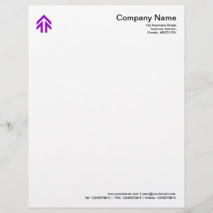 Arrow - Purple Letterhead