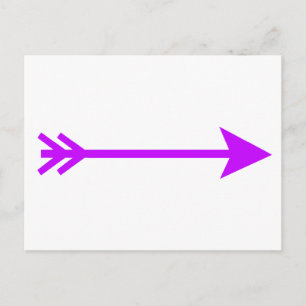 Arrow Purple Lt Straight The MUSEUM Zazzle Gifts Postcard