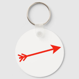 Arrow Red 15deg The MUSEUM Zazzle Gifts Keychain