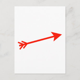 Arrow Red 15deg The MUSEUM Zazzle Gifts Postcard