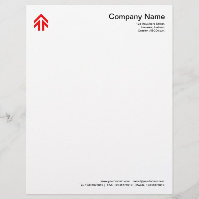 Arrow - Red Letterhead (Front)