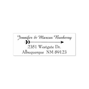 Arrow Return Address Self Inking Stamp