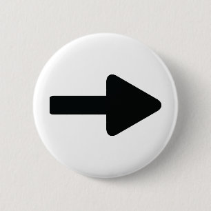 arrow right icon black 2 inch round button