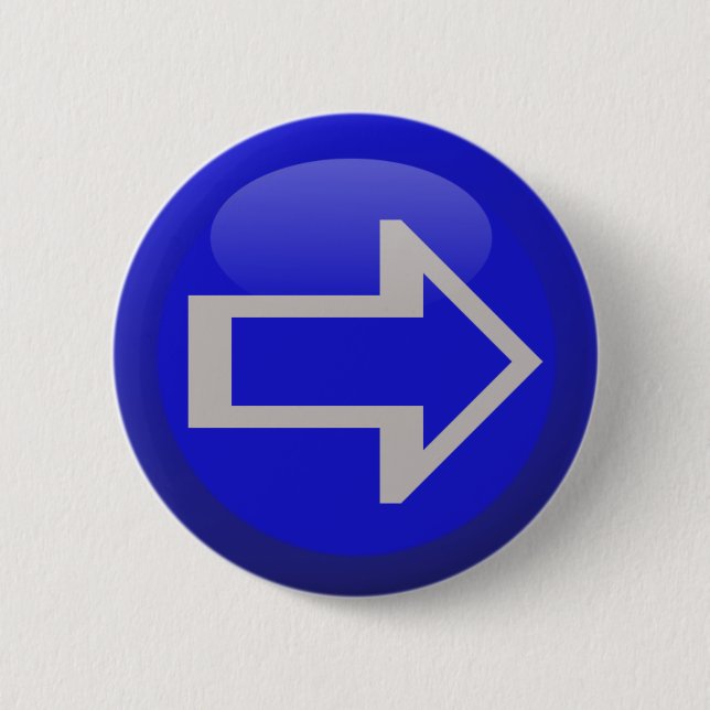 Arrow Sides Left Right Up Down 2 Inch Round Button (Front)