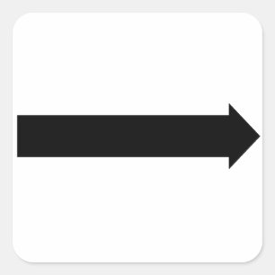 Arrow Square Sticker