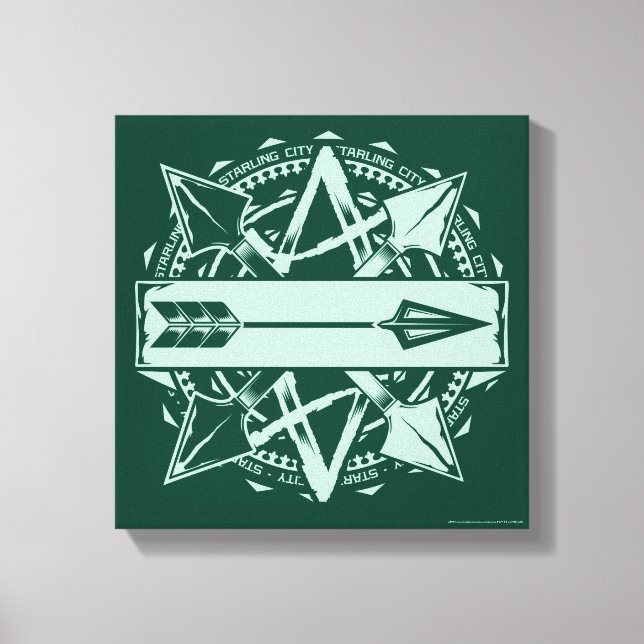 Arrow | Starling City Arrow Badge Canvas Print (Front)