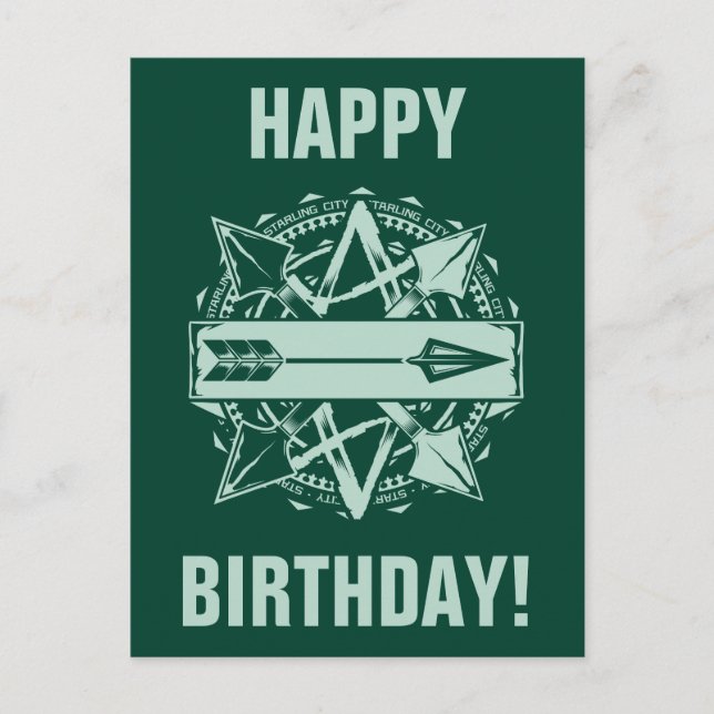 Arrow | Starling City Arrow Badge Postcard (Front)