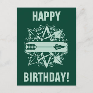 Arrow   Starling City Arrow Badge Postcard