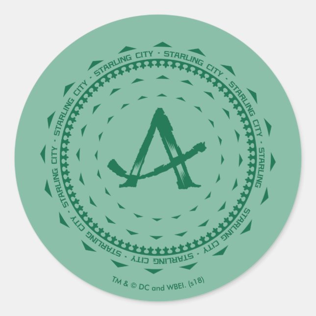 Arrow | Starling City Arrow Logo Classic Round Sticker (Front)
