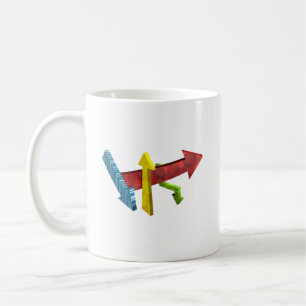 Arrow Symbols Design   Modern Graphic & Geometric  Coffee Mug