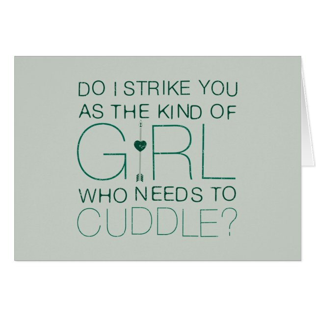 Arrow | The Kind Of Girl Who Needs To Cuddle? (Front Horizontal)