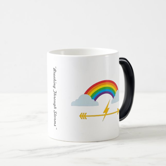 "Arrow Through Clouds" Magic Mug (Front Right)