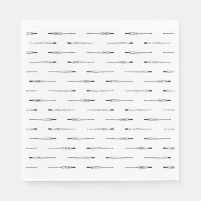 Arrow Through Hearts CUSTOM BACKGROUND COLOR Napkin (Front)