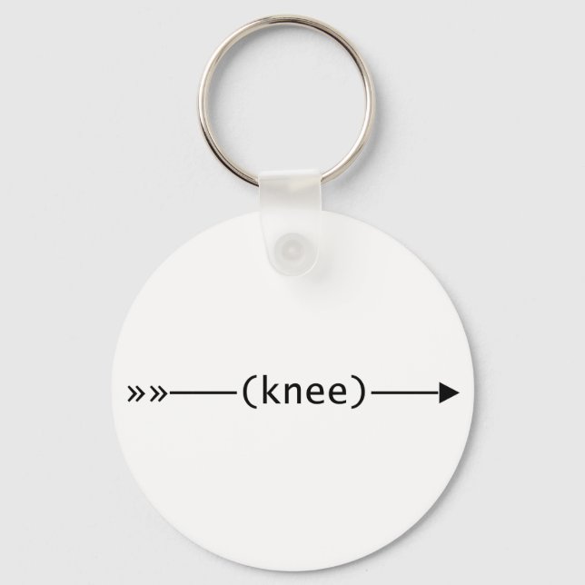 Arrow To Knee Keychain (Front)