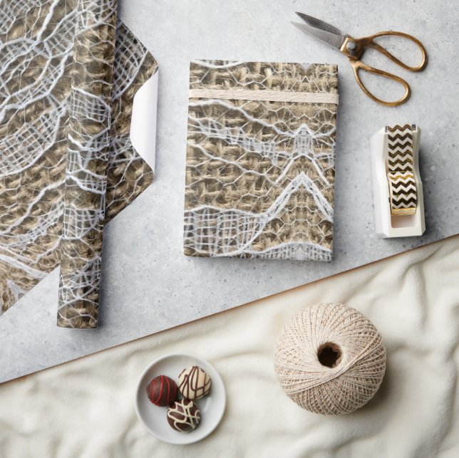 Arrow Town Burlap Wrapping Paper (Crafts)