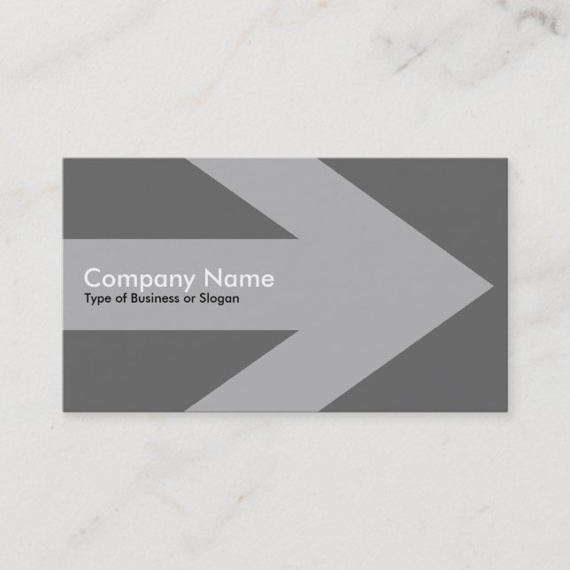 Arrow v2 - Grey Business Card (Front)