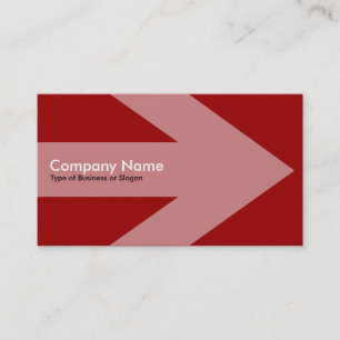 Arrow v2 - Maroon Business Card