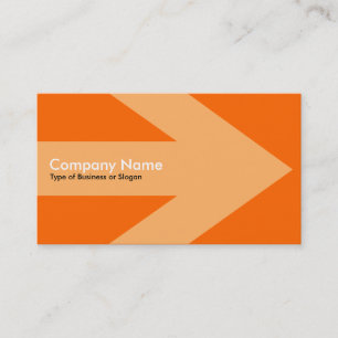 Arrow v3 (Cream) - Orange FF6600 Business Card