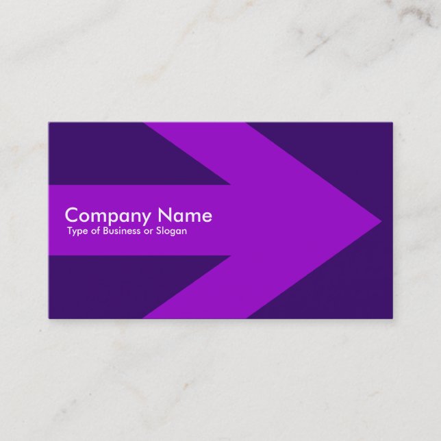 Arrow v3 (Purple) - Deep Purple 330066 Business Card (Front)