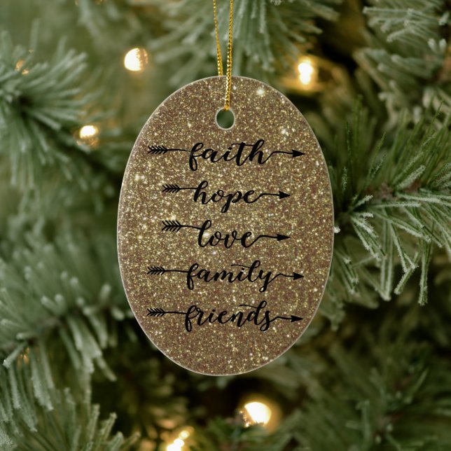 Arrow words   ceramic ornament (Tree)