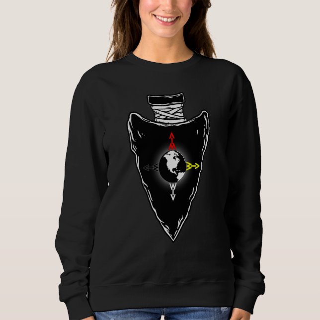 Arrowhead 1 (Aim) Native American Sweatshirt (Front)