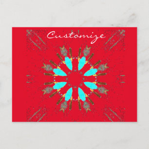 Arrowhead Feathers Pow-wow Thunder_Cove Postcard