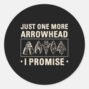 Arrowhead Hunting Arrowheads  Classic Round Sticker