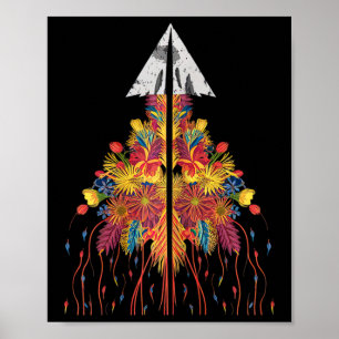 Arrowhead Hunting Flowers Flint Collecting Women  Poster