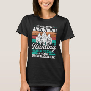 Arrowhead Hunting Humor Back Injury Surgery Colle T-Shirt