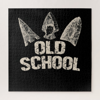 Arrowhead Hunting Old School Archery Lover Gift Jigsaw Puzzle