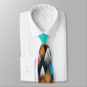 Arrowhead Pattern Colorful and Artistic Art Tie