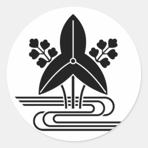 Arrowhead & water classic round sticker
