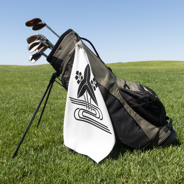 Arrowhead & water Golf Towels (Green)