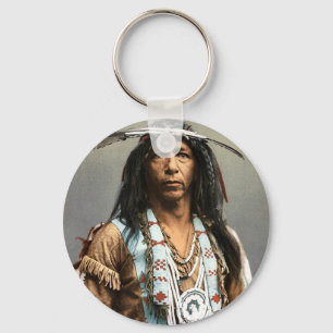 Arrowmaker - An Ojibwa Brave1903 Keychain