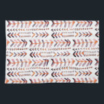 Arrowroot Geometric Watercolor Pattern Pink Purple Kitchen Towel<br><div class="desc">Decorate your home with this hand painted geometric arrow pattern kitchen towel. Makes a great housewarming,  birthday or wedding gift! You can customize it and add text too. Check my shop for lots more colours and patterns!</div>