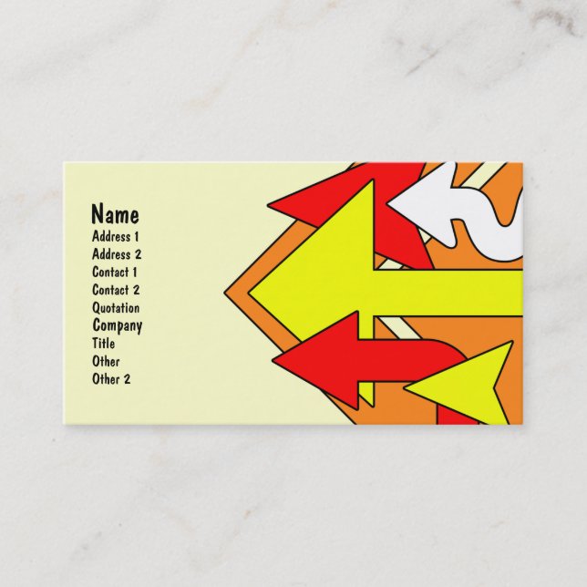 Arrows Business Card (Front)