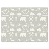 Arrows Deer Bears and Clouds Pattern Tissue Paper (Front)