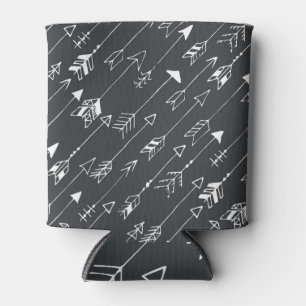 Arrows in Darkness: Hand-Drawn Pattern Can Cooler