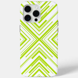 Arrows in Lime Green and White iPhone 15 Pro Max Case