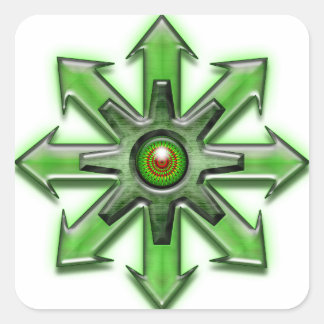 Arrows of Chaos - Green Square Sticker