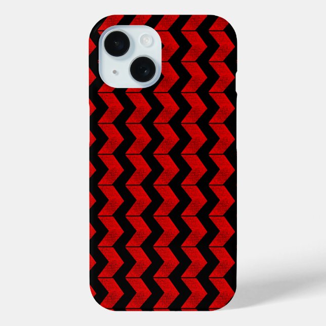 Arrows Red Chevron Pattern Case-Mate iPhone Case (Back)