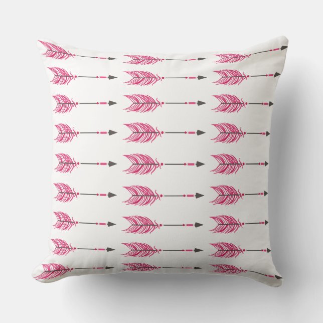 Arrows Throw Pillow (Front)
