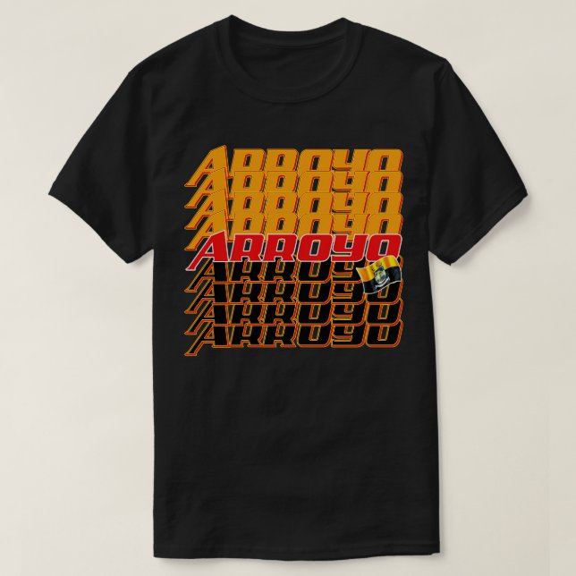 Arroyo Cascade text T-Shirt (Design Front)